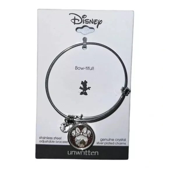 Disney MINNIE MOUSE BOW-TIFUL! Floating Crystal Adjustable Bracelet - Picture 3 of 3